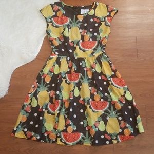 Bea and Dot Modcloth Fruit Rockabilly Pinup Dress